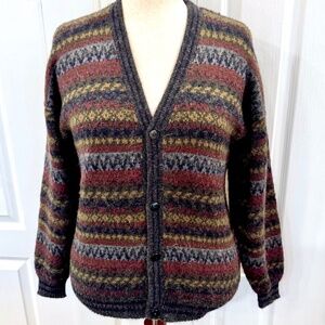 *Vintage Men's 100% Baby Alpaca Wool by Perez, Size Large,